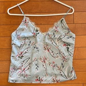 Bebe blue printed cami